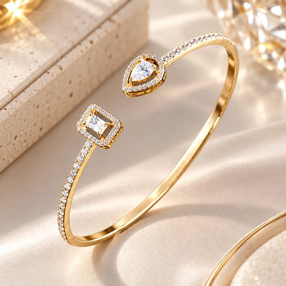 Bracelet manchette or femme