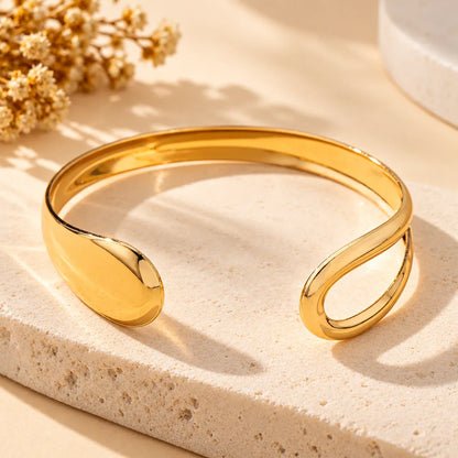 Bracelet ouvert géométrique femme