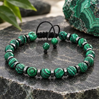 Bracelet Malachite Pierre Naturelle
